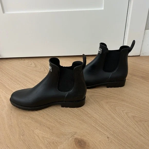 Asgard Women's Black Chelsea Rain Boots Size 7.5 - Picture 4 of 6